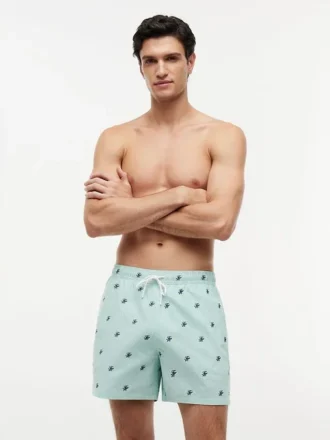 Script Monogram gestreepte zwembroek van 12,7 cm