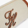 Script Monogram linnen tas met kettingriem Script Monogram linnen tas met kettingriem