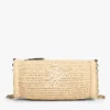 Script Monogram Raffia Chain Strap Bag Script Monogram Raffia Chain Strap Bag
