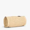 Script Monogram Raffia Chain Strap Bag Script Monogram Raffia Chain Strap Bag