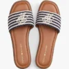 Script Monogram Stripe geweven slippers Script Monogram Stripe geweven slippers