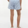 Seersuckershort met strepen voor kinderen