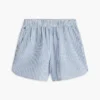 Seersuckershort met strepen voor kinderen
