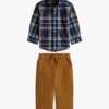 Set met geruit overhemd en broek voor baby’s