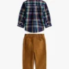 Set met geruit overhemd en broek voor baby’s