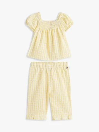 Set met geruite top en broek voor baby’s Set met geruite top en broek voor baby’s