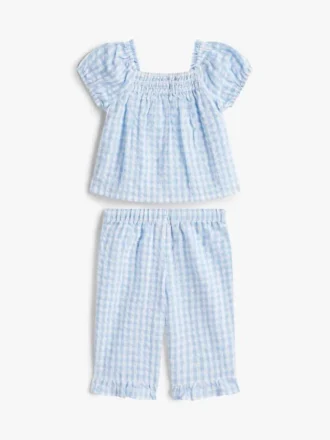 Set met geruite top en broek voor baby’s