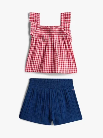 Set met geruite top en Shorts voor baby’s