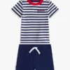 Set met gestreept T-shirt en Shorts voor baby’s Set met gestreept T-shirt en Shorts voor baby’s