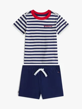 Set met gestreept T-shirt en Shorts voor baby’s Set met gestreept T-shirt en Shorts voor baby’s