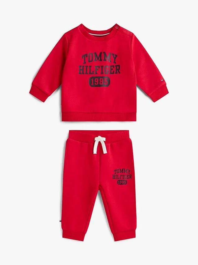 Set met logo-sweatshirt en broek voor baby’s Set met logo-sweatshirt en broek voor baby’s