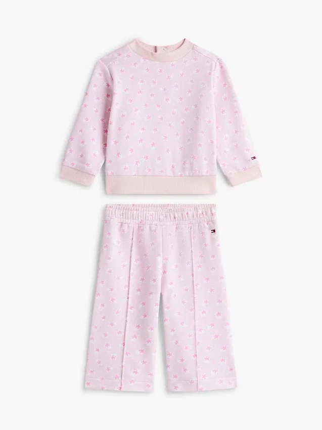 Set met sterren-topje en wijde broek voor baby’s Set met sterren-topje en wijde broek voor baby’s