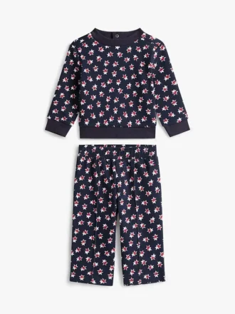 Set met sterren-topje en wijde broek voor baby’s