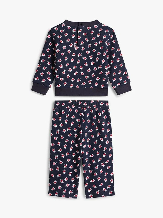 Set met sterren-topje en wijde broek voor baby’s Set met sterren-topje en wijde broek voor baby’s