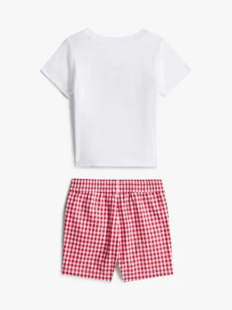 Set met T-shirt en Shorts met monogram voor baby’s