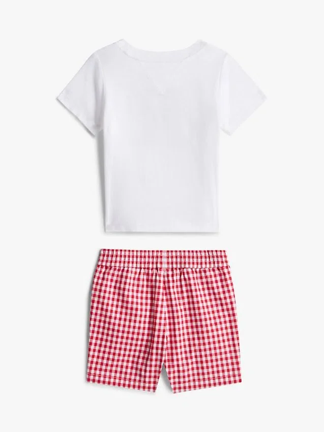 Set met T-shirt en Shorts met monogram voor baby’s Set met T-shirt en Shorts met monogram voor baby’s