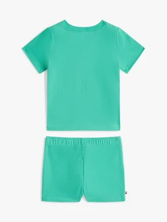 Set met T-shirt en Shorts met palmlogo voor baby’s