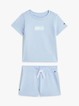 Set met T-shirt en Shorts met vlaglogo voor baby’s