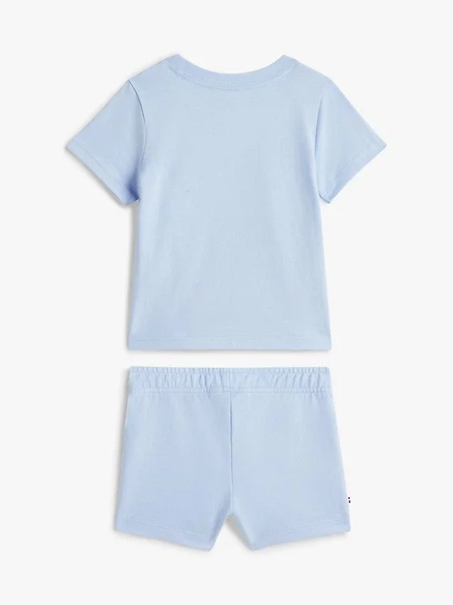 Set met T-shirt en Shorts met vlaglogo voor baby’s Set met T-shirt en Shorts met vlaglogo voor baby’s