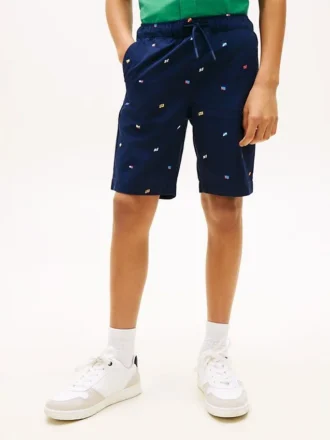 Shorts met vlaggenprint voor kinderen