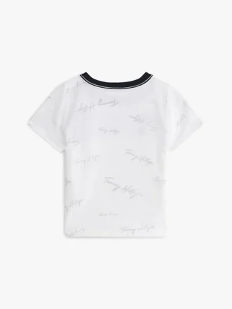 Signature Flag Stripe Logo T-shirt voor Baby’s