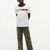 Signature Flag Stripe Logo T-shirt voor kinderen