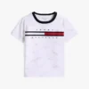 Signature Flag Stripe Logo T-shirt voor kinderen