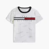 Signature Flag Stripe Logo T-shirt voor kinderen