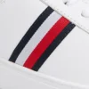 Signature Stripe leren court sneaker Signature Stripe leren court sneaker