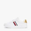Signature Stripe leren court sneaker Signature Stripe leren court sneaker