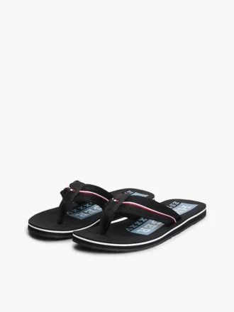 Signature Stripe-teenslippers