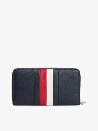 Signature Stripe Zip-portemonnee Signature Stripe Zip-portemonnee