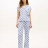 Slaapset met shirt met korte mouwen en broeken Slaapset met shirt met korte mouwen en broeken