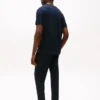 Slaapshirt van suède jersey met Henley-kraag Slaapshirt van suède jersey met Henley-kraag