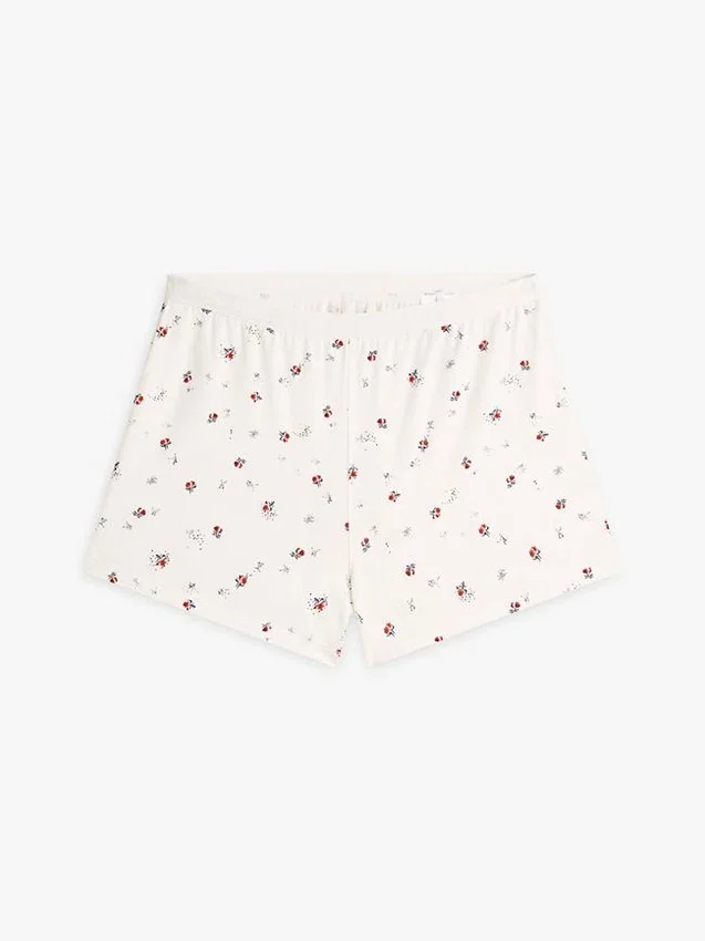 Slaapshort met bloemenprint Slaapshort met bloemenprint