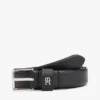 Slanke leren riem met vierkante gesp Slanke leren riem met vierkante gesp
