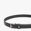 Slanke leren riem met vierkante gesp Slanke leren riem met vierkante gesp