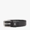 Slanke leren riem met vierkante gesp Slanke leren riem met vierkante gesp