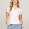 Slim Fit gestreepte stretch katoenen polo Slim Fit gestreepte stretch katoenen polo
