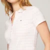 Slim Fit gestreepte stretch katoenen polo Slim Fit gestreepte stretch katoenen polo