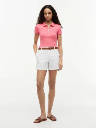 Slim Fit Polo met rits Slim Fit Polo met rits