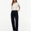 Slim Fit Polo met rits en rugbystrepen
