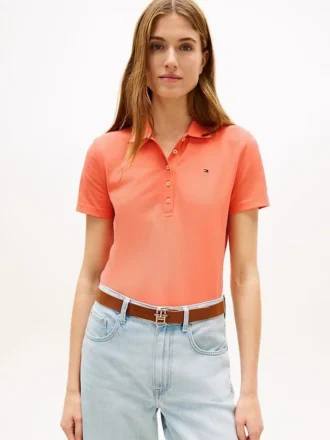 Slim Fit Stretch-katoenen polo Slim Fit Stretch-katoenen polo