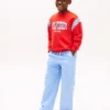 Slub katoenen broek met elastische tailleband voor kinderen