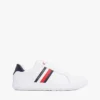 Sneaker met gestreepte leren cupzool Sneaker met gestreepte leren cupzool