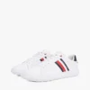 Sneaker met gestreepte leren cupzool Sneaker met gestreepte leren cupzool