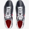 Sneaker met gestreepte leren cupzool Sneaker met gestreepte leren cupzool
