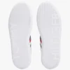 Sneaker met gestreepte leren cupzool Sneaker met gestreepte leren cupzool