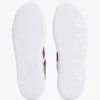 Sneaker met gestreepte leren cupzool Sneaker met gestreepte leren cupzool