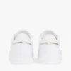 Sneaker met leren cupzool en geweven streep Sneaker met leren cupzool en geweven streep